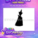 Free Dark Silhouette Free Maleficent Witch Sleeping Beauty Free SVG - Instant Download