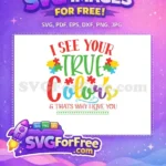 Free Vibrant Puzzle Pieces Free Inspirational Love Message Autism Quotes Free SVG - Instant Download