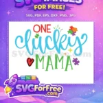 Free ONE lucky MAMA Free autism puzzle Quote Free SVG - Instant Download