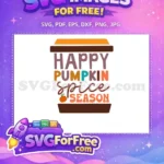 Free Pumpkin Spice Free Orange Teal Mug Quotes Free SVG - Instant Download