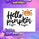 Free Black Script Free Smiling Orange Jack-o-lantern Autumn Free SVG - Instant Download
