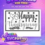 Free Elegant Script Heart Free Stars Autumn Thanksgiving Free SVG - Instant Download