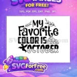 Free October Saying Free Ghost Pumpkins Autumn Quotes Free SVG - Instant Download