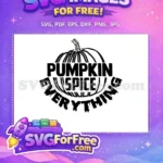 Free Pumpkin Spice Everything Free Distressed Black Pumpkin Autumn Quotes Free SVG - Instant Download