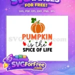 Free Orange Pumpkin Free Spice Quote Autumn Quotes Free SVG - Instant Download