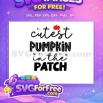 Free Cute Red Pumpkin Icon Free Patch Autumn Quote Fall Harvest Free SVG - Instant Download