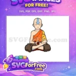 Free Aang Free Orange Robes Avatar Last Airbender Free SVG - Instant Download