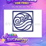 Free Blue Waterbending Free Element Design Avatar Free SVG - Instant Download