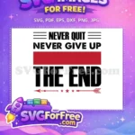 Free Never Quit Quote Free Red Arrow Aviation Free SVG - Instant Download
