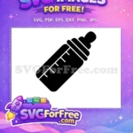 Free black bottle Free milk measure newborn accessory Free SVG - Instant Download