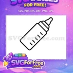 Free Simple Outline Free Infant Feeding Nursery Decor Free SVG - Instant Download