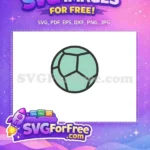 Free Green Soccer Ball Free Outline Sports Icon Free SVG - Instant Download