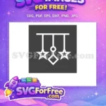 Free White Mobile Free Stars Diamond Baby Icons Free SVG - Instant Download