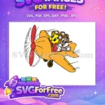 Free Happy Tweety Pilot Free Bugs Goggles Baby Looney Tunes Free SVG - Instant Download