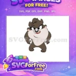 Free Baby Taz Free Brown Fur Looney Tunes Free SVG - Instant Download