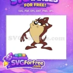Free Confused Taz Free Brown Tan Baby Tunes Free SVG - Instant Download