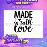 Free Black Free Heart Baby Onesies Quote Free SVG - Instant Download
