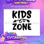 Free Bold Kids Free Zone Arrow Baby Onesies Quotes Free SVG - Instant Download