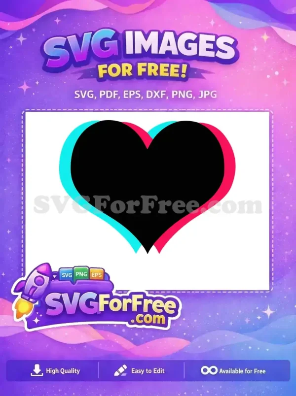 Free Cyan Overlay Free Magenta Details TikTok Free SVG