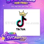 Free Queen Crown Free Cyan Magenta TikTok Free SVG 1 - Instant Download