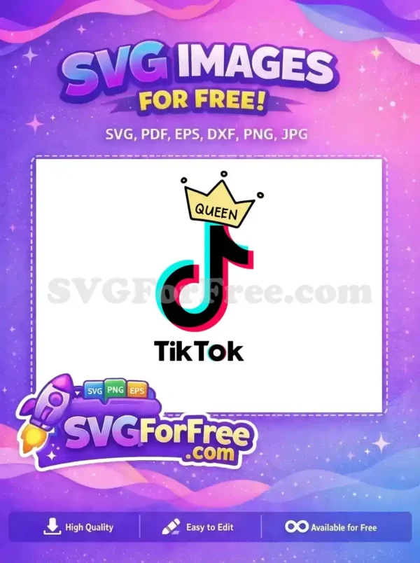 Free Queen Crown Free Cyan Magenta TikTok Free SVG 1 Free Queen Crown Free Cyan Magenta TikTok Free SVG 1