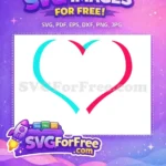 Free Cyan Side Free Pink Side TikTok Free SVG - Instant Download