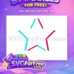 Free Cyan Segments Free Magenta Accents TikTok Free SVG - Instant Download