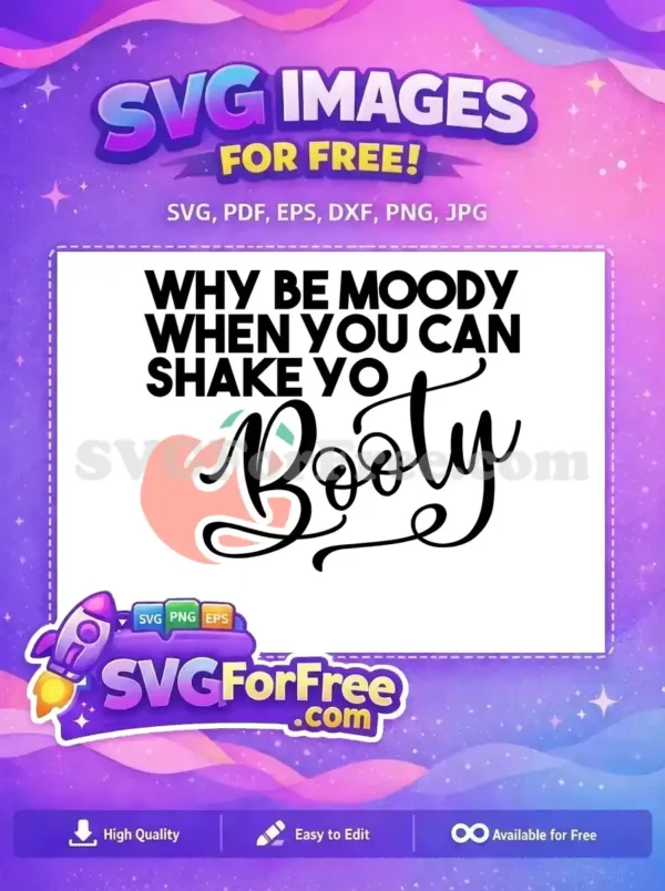 Free Shake Yo Booty Free Peach Image TikTok Free SVG