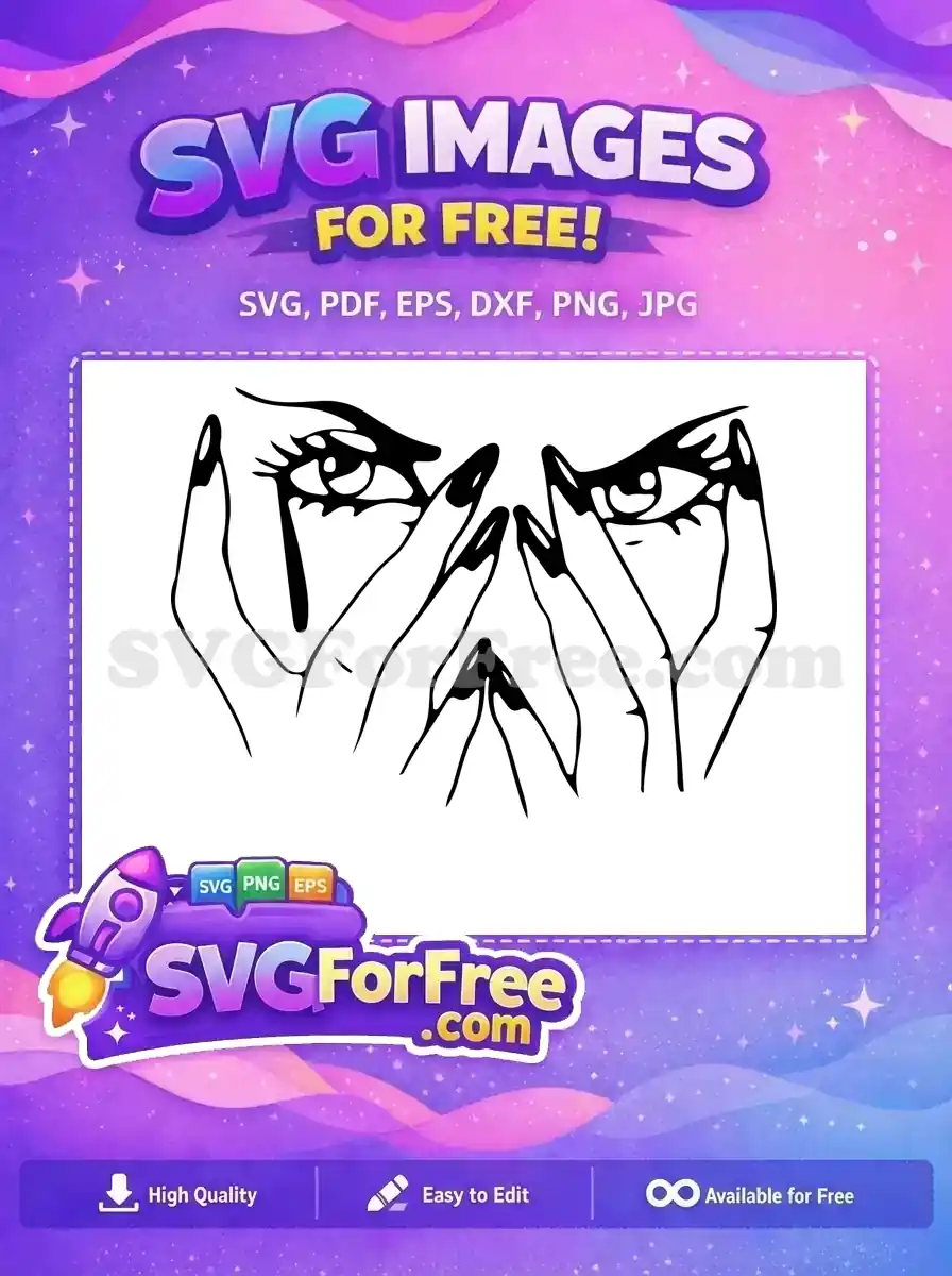 Free Eyeshadow Makeup Free Long Nails TikTok Free SVG