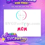 Free Winking Emoji Free Cyan Magenta TikTok Mom Free SVG - Instant Download