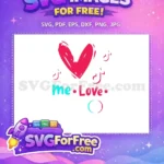 Free Pink Heart Free Me Love TikTok Free SVG 2 - Instant Download