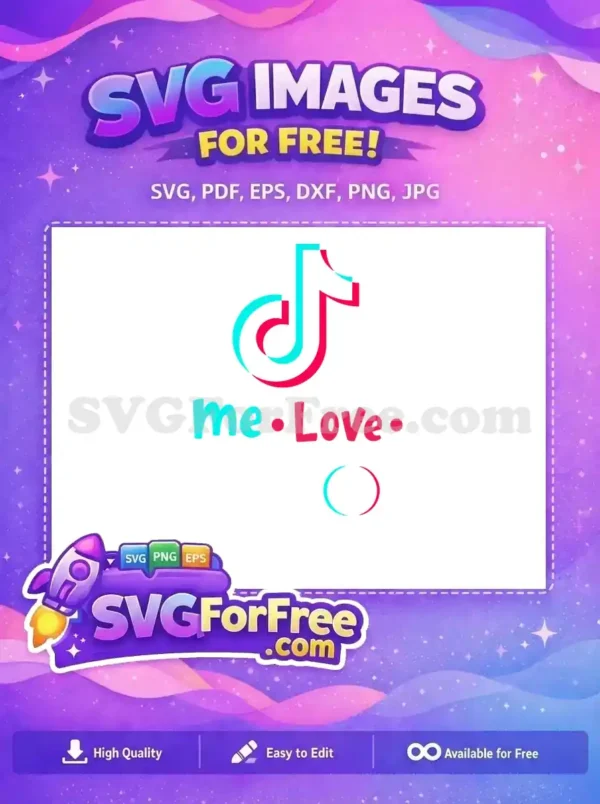 Free Cyan Pink Me Love Free TikTok Effect Free SVG