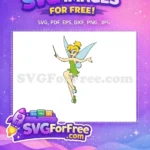 Free Smiling Tinkerbell Free Pointing Wand Peter Pan Free SVG - Instant Download