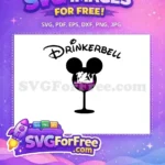 Free Reclining Silhouette Free Tinkerbell Purple Accent Disney Free SVG - Instant Download