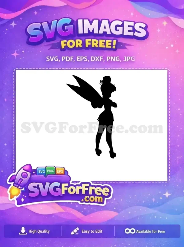 Free Silhouette Wings Free Arms Crossed TinkerBell Free SVG Free Silhouette Wings Free Arms Crossed TinkerBell Free SVG