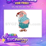 Free Plump Pirate Free Smee Saluting Peter Pan Free SVG - Instant Download