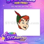 Free Smiling Face Free Red Feather Peter Pan Free SVG - Instant Download