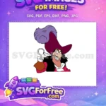 Free Captain Hook Grin Free Purple Feather Peter Pan Free SVG - Instant Download