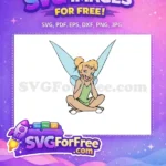 Free Smiling Tinkerbell Free Sitting Pose Peter Pan Free SVG - Instant Download