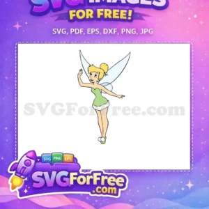Free Blonde Bun Free Green Dress Tinkerbell Free SVG 2