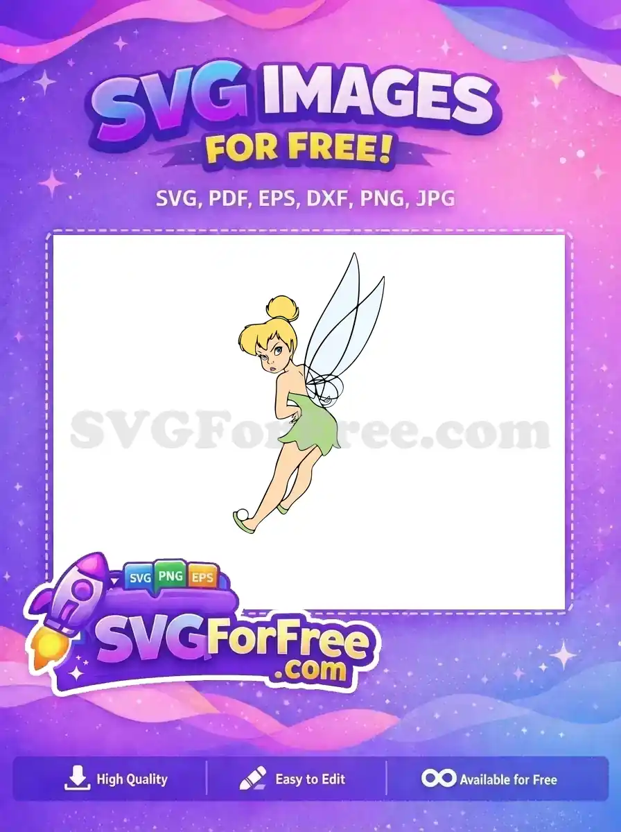 Free Angry Expression Free Blonde Hair Tinkerbell Free SVG