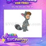 Free Raccoon Costume Free Smiling Boy Peter Pan Free SVG - Instant Download