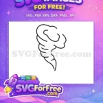 Free Swirling Vortex Free Cyclone Weather Free Tornado SVG - Instant Download