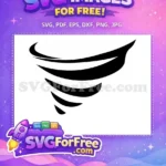 Free Swirling Wind Effect Free Black Tornado Graphic Free SVG - Instant Download