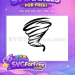 Free Black Swirling Wind Free Dangerous Storm Scene Free SVG - Instant Download