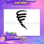 Free Outline Tornado Free Weather Element Category 1 Free SVG - Instant Download