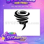 Free Swirling Shape Free Abstract Design Tornado Free SVG - Instant Download