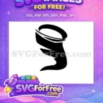 Free Silhouette Tornado Free Weather Category 1 Free SVG - Instant Download