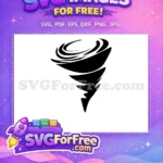 Free Black Swirling Free Graphic Tornado Free SVG - Instant Download
