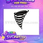 Free Swirling Air Free Black Shape Tornado Free SVG - Instant Download